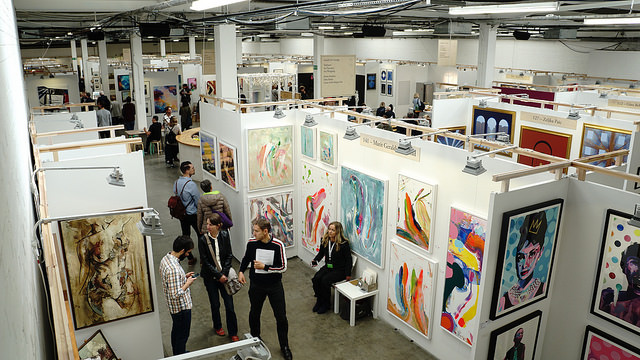 The Other Art Fair and Moniker Art Fair at the same place